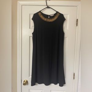 Knee length black dress